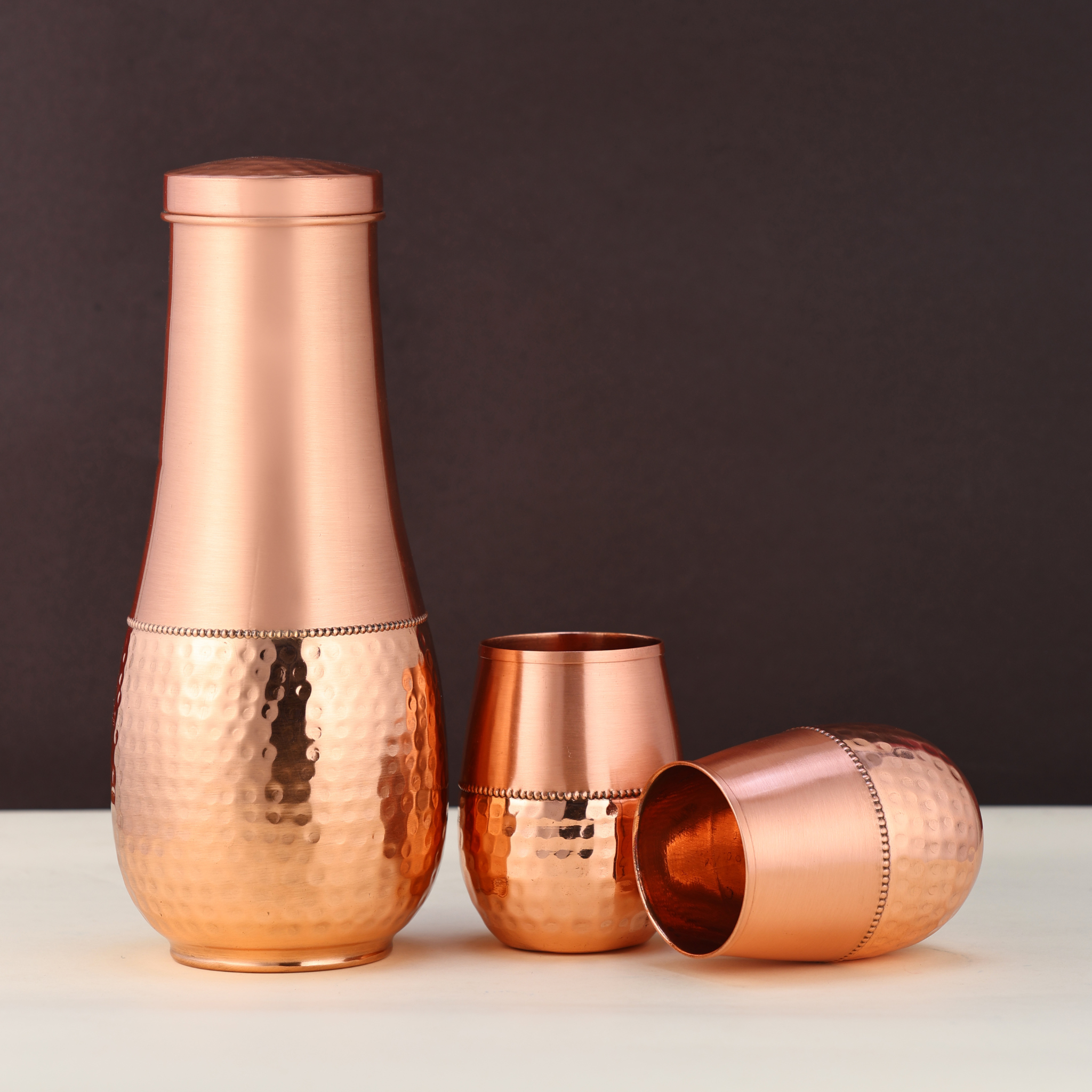 Tulip plain set + 2 čaše